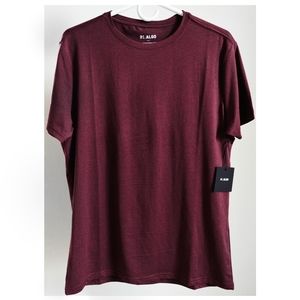 01. ALGO PERFORMANCE BURGUNDY T-SHIRT